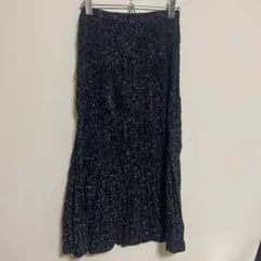 UNIQLO ユニクロ イネス ツイストプリーツロングスカート 小花柄 Sサイズ