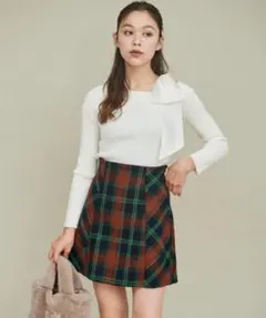 31 Sons de modeチェック柄フレアスカート