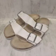 ビルケンシュトック アリゾナ サンダル ホワイト 38 24.5cm
