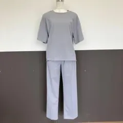ルームウェア　半袖　セットアップ　イージーパンツ　ライトグレー　Sのサムネイル