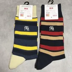 ユニクロ JW ANDERON JWA ヒートテック ソックス ストライプ 2足