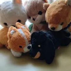犬のぬいぐるみ 5点セット　ワンコ　ふわふわ　まとめ売り　大量　大きいのサムネイル