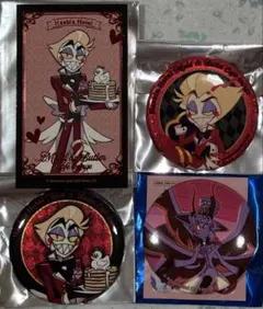 ヘルヴァボス ストラス ブリッツ ビー アクスタ 缶バッジ 特典 カード