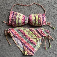 幾何学模様 セパレートビキニ　水着　美品