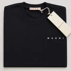 【新品・未使用】MARNI マルニ ロゴポケット Tシャツ ブラック 黒のサムネイル