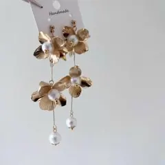 花 ブライダル ウェディング 結婚式 成人式 ハンドメイド ピアス イヤリング