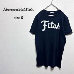 アバクロンビー&フィッチ アバクロ Tシャツ S ワッペン ビッグロゴ ネイビー