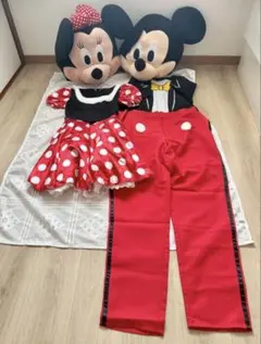 ミッキー＆ミニー コスプレ衣装セット 着ぐるみ マスコット