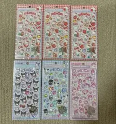 新品未開封サンリオ第二弾♡ボンボンドロップシール　6枚セット