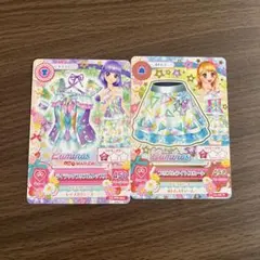 アイカツ カード プリズムライトスカート ライラックプリズムトップス