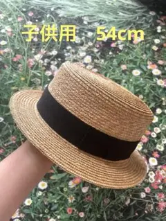 田中帽子店 カンカン帽（54cm）のサムネイル