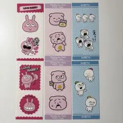 にしむらゆうじ きゃらくたぶるステッカーズ 3種類