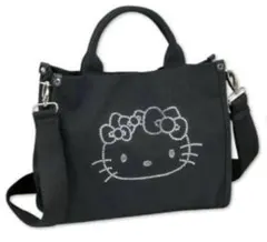 日焼けキティ　レディース　2WAYバッグ　ハローキティ　ラインストーンバッグ