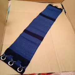 幅広　ベルト　ダークブルー　サイズ画像　コルセット　収縮性有り