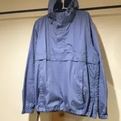 04年製 OLD UNIQLO テック ナイロンアノラックパーカー Y2K 青M
