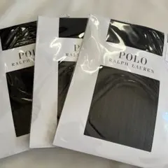 POLO RALPH LAUREN ヘリンボーン柄タイツ 30D 3足セット