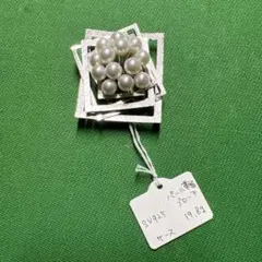 田崎 TASAKI ブローチ silver 旧刻印 幾何学模様 - メルカリ