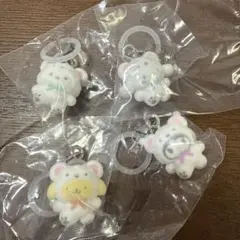 ふわふわスノー　4個セット　ポチャッコ　ポムポムプリン　クロミ　シナモン