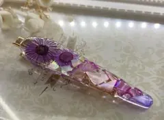 【レジン】花ヘアピン ハンドメイド