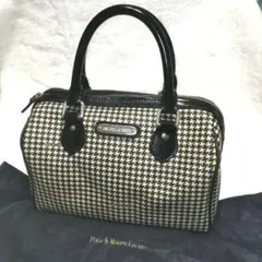 Ralph Lauren ラルフローレンミニボストンバッグ 千鳥格子ヴィンテージ