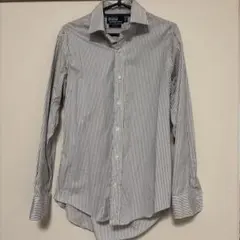 古着 ラルフローレン CUSTOM FIT 長袖 ストライプシャツM～L