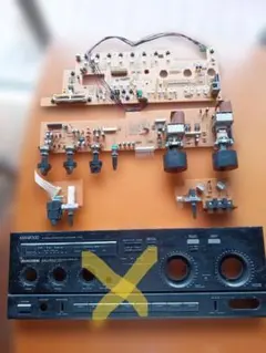 (A)部品　Kenwood A-5J アンプ　フロントパネルの内部基板パーツ一式のサムネイル