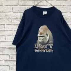 ユーロ古着ヴィンテージTシャツ！ネイビー半袖XL 0507のサムネイル