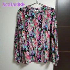 ❥❥Scolar ❥❥多色 花柄動物柄 長袖シャツ❥❥ブラック：黒のサムネイル