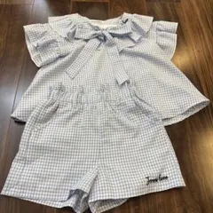 Jenni love ギンガムチェックセットアップ 130cm