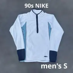 90s NIKE フリースプルオーバー ハーフジップ NIKEFIT クリームのサムネイル