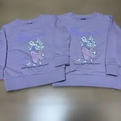 新品 ディズニー ラプンツェル トレーナー 110、120cm 姉妹