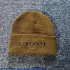 carhartt ニット帽 ブラウン