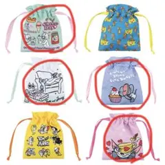 一番くじ　トムとジェリー　G賞　巾着ポーチ　4個セット