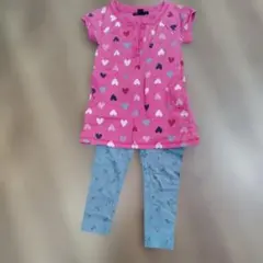 babyGap ハート柄 ＆ uniqloパンツ 2点セット 90cm