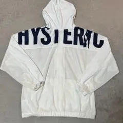 HYSTERIC GLAMOUR メッシュ ジップアップパーカー ホワイト