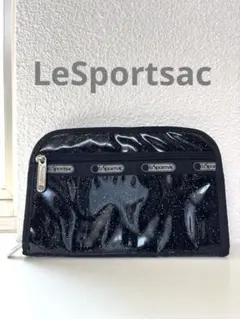 LeSportsac ブラック グリッターマルチケース (ショルダー紐なし)のサムネイル