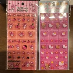 正規品マイメロディとハローキティタイルシール２セット