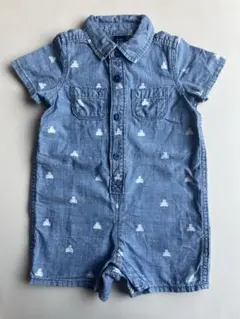 gapベビー　デニムロンパース　6-12m