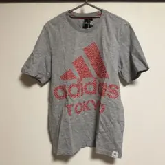 adidas グレー Tシャツ 東京デザイン