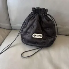 OUTDOOR PRODUCTS 黒 ドット巾着バッグ