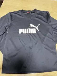 PUMA ブラック 長袖カットソー　サッカー