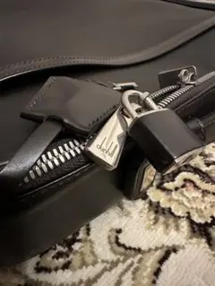 dunhill 黒 ビジネスバッグ／レザーハンドル／ショルダーバッグ