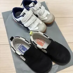 18センチ　キッズ　シューズ　靴　BREEZE スリッポン 黒　子供　男の子