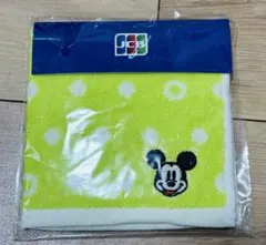 ミッキーマウス ドット柄タオル
