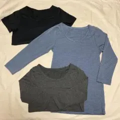 ユニクロ　キッズ　ヒートテック【100・110】長袖2枚＋半袖1枚の3枚セット