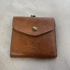 IL BISONTE 二つ折り財布 がま口 ブラウン