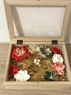 【成人式、卒業式】つまみ細工髪飾り