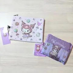 Kuromiクロミちゃん　しまむら ポーチ２点セット 薄紫色