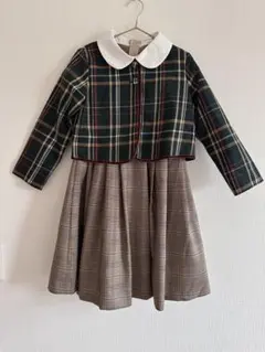 ビーミングバイビームス　チェックボレロ　入学式