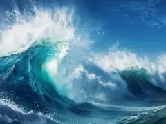 荒波No.1　オリジナルデジタルアート